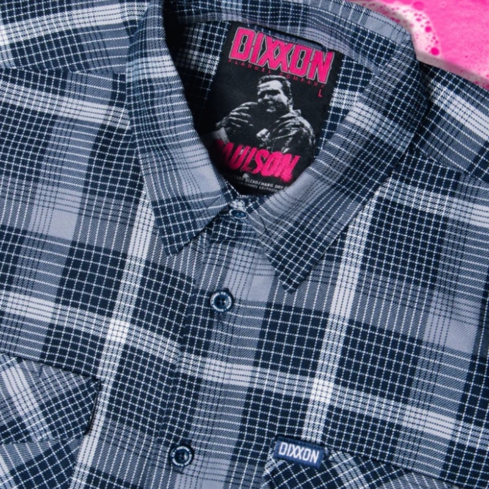 DIXXON Men's Blue Plaid Shirt